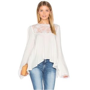 For Love & Lemons Medium Ellery White Blouse